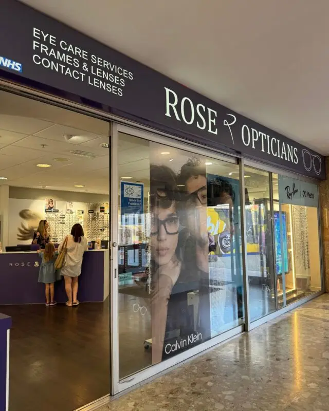 Time for a clearer view? Visit Rose Opticians at The Harvey Centre! 👓

✨ Get your 2nd pair of glasses half price
✨ Selected designer frames are half price
✨ Private & NHS services available

Rose Opticians also offer a Minor Eye Conditions Service, funded by the NHS. So, if you’re experiencing a minor eye problem, you can visit Rose Opticians instead of going to your GP or hospital. 👁️

Pop in and speak to the team today.

📍Located opposite Primark